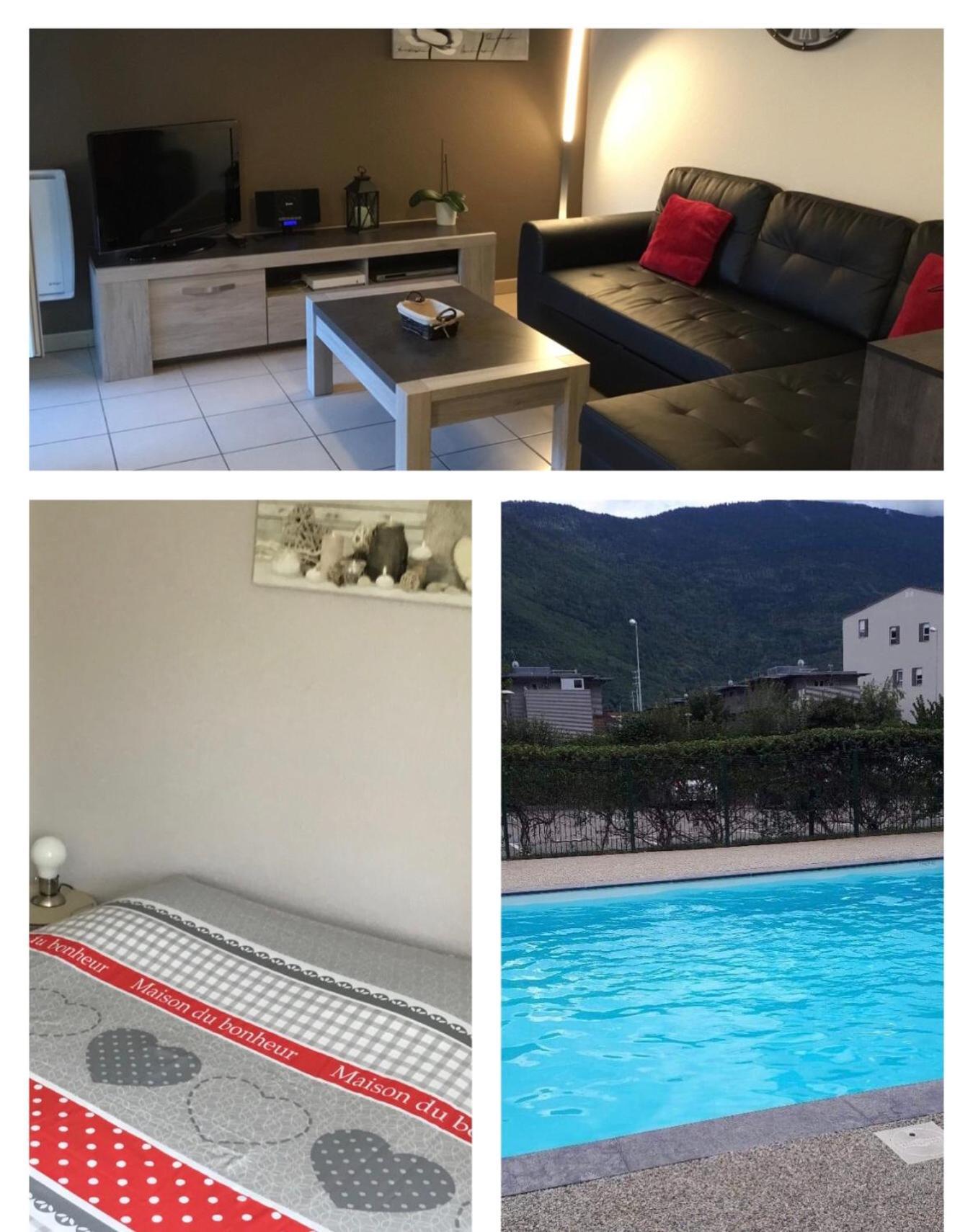 L Edelweiss Et Sa Piscine Apartman Albertville Kültér fotó